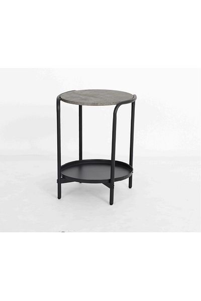 rexa Natural Wood Top With Black Metal Frame Simple