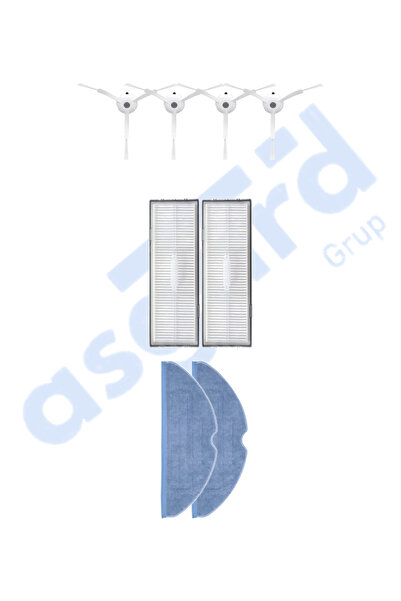 Asgard Grup ROBOROCK S8, S8+, S8 PRO ULTRA COMPATIBIL 4 perii laterale 2 filtre 2 mopuri