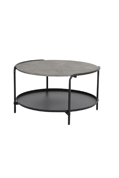 rexa New Design Wood Round Metal Coffee Table