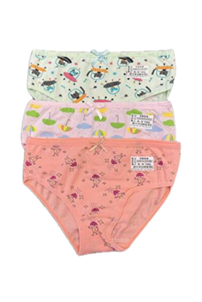 Star 3 Pack Girl's Patterned Slip Panties