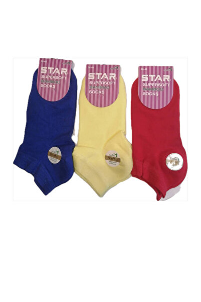 Star عبوة من 3 جوارب نسائية متنوعة من الخيزران العضوي