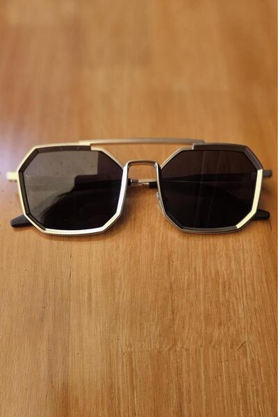 Uniquetrenders Unisex Simon Geometric Vintage Punk Model Sunglasses