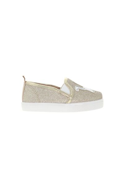 Molekinha Infant Girls Sneakers Gold | Made In Brazil