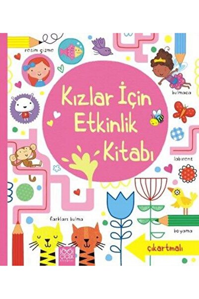 1001 Çiçek Kitaplar Kızlar için Etkinlik Kitabı