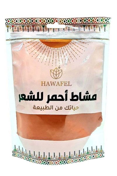 Generic بودرة حوافل الطبيعية والنقية للشعر باللون الأحمر - 250 جرام