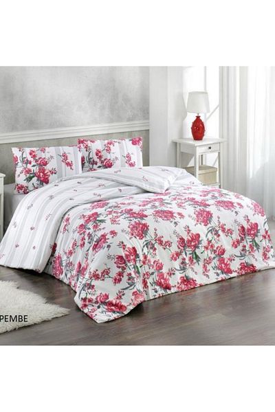 Kristal By Taç Crystal Roza 4 Season Quilted Double Quilt Can Be Placed Duvet Cover Set