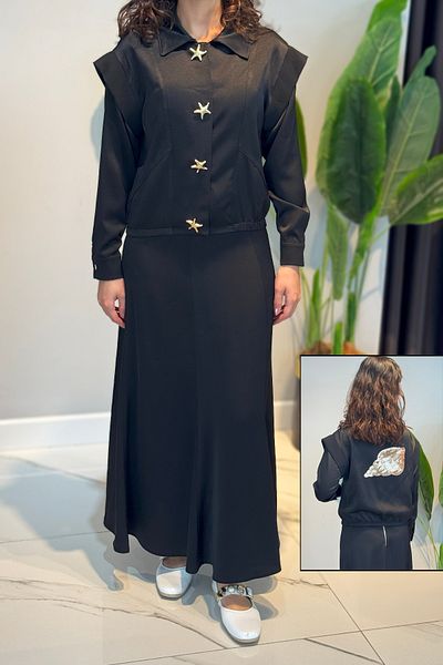 Missemramiss Jacket Skirt Suit 4821 Black