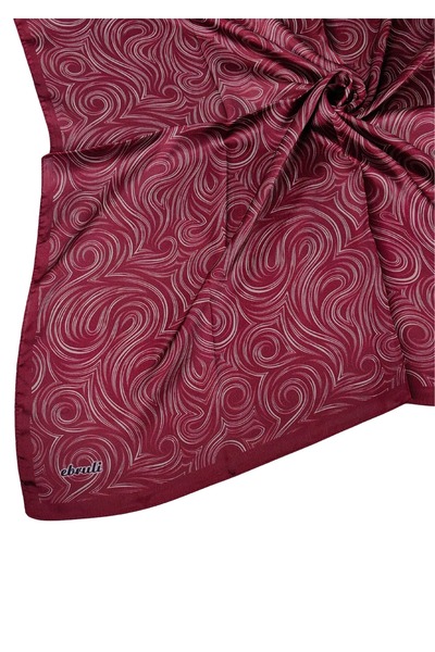 mim eşarp إبرولي جان جان وشاح حلزوني منقوش 90x90 سم