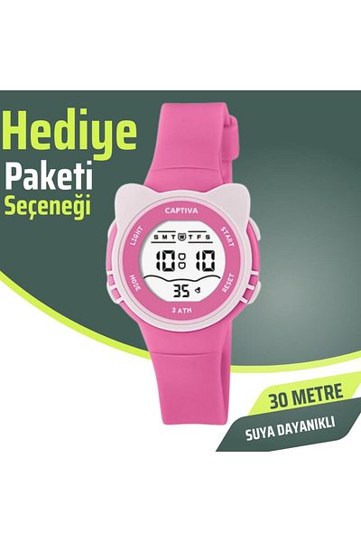 captiva 30 Meters Water Resistant Alarm and Stopwatch Featured Wristwatch
