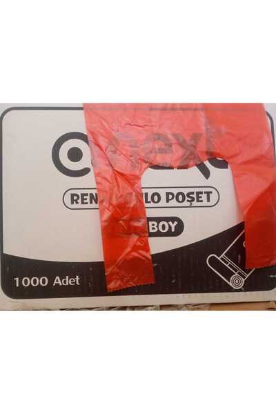 Ecoflex 1 koli Ortaboy Kırmızı Rulo Poşet Market Manav Atlet Hışır