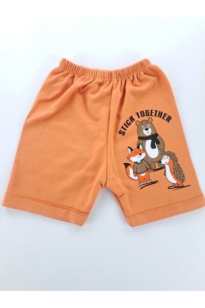 Butik Baby Boy / Child Shorts T-Shirt Summer Double Set Premium Quality Gift Set with Print Detail