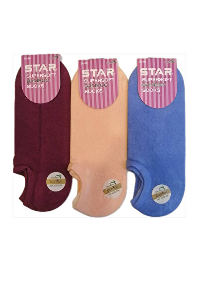 Star عبوة من 3 جوارب رياضية نسائية من الخيزران العضوي