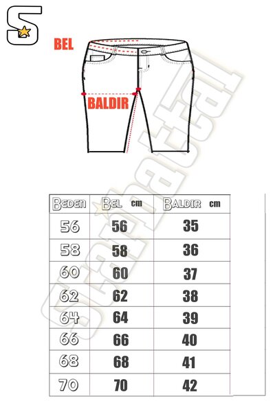 Starbattal Plus Size Jeans Capri Power Lycra Comero 11913 Blue