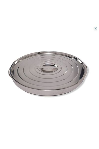 Generic صحن فطور استيل 9 قطع بغطاء