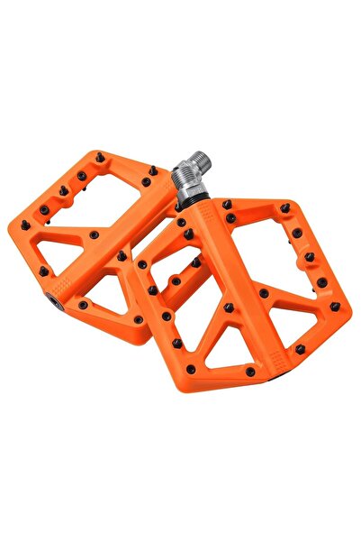 Asroya Rulmanlı, Kaymaz, Geniş Bisiklet Platform Pedalı 8 Çivili Plastik Peda...