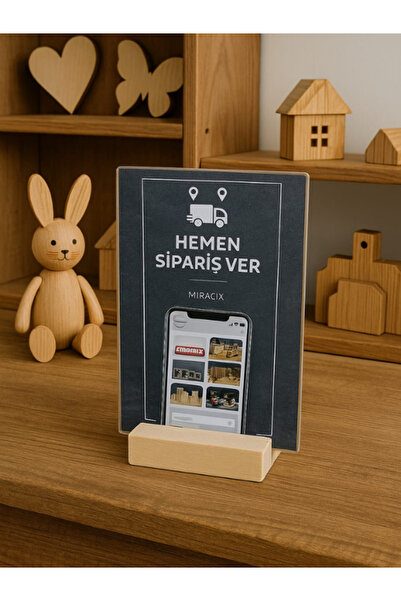 Miracix 10 Adet Ahşap Fotoğraf Standı, Resim Tutucu, Kart Tutucu, Ev, Ofis, M...