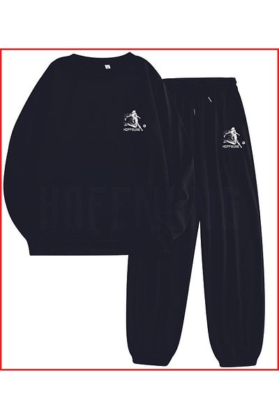 HOFFNUNG Oversize Sporswsuerdr Climbing Our Dream Is a Little Mixed Team Football Player Design