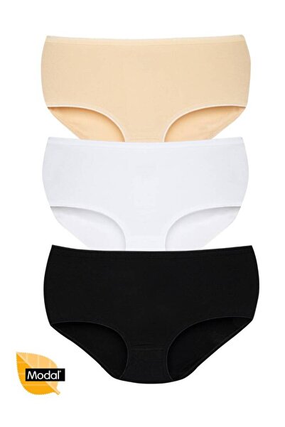 Star سروال داخلي نسائي مكون من 3 قطع من نوع ASORTİ MODAL