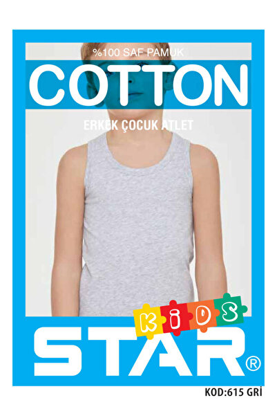 Star 3 قطع قميص داخلي من القطن الخالص للأولاد