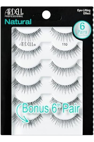 Ardell False Eyelashes Natural 110 Black, 1 Pack 5 Pairs Per Pack