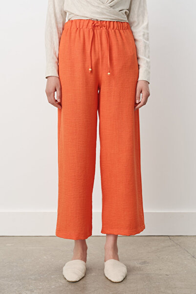 Nihan Wide Leg Trousers with Elastic Waist