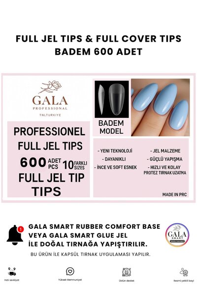 gala smart Full Jel Tips Kapsül Tırnak Tips