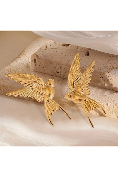 Mojo Jewellery Steel Waterproof Peace Dove Design Earrings