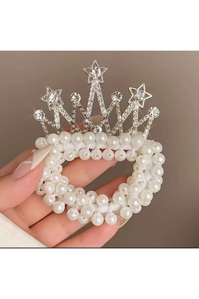synshop Balerina Coreeană Lolita Stil Perle Perle Printesa Coc Coroana Aniversare Aniversare