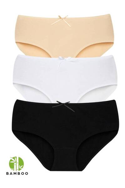 Star سراويل داخلية نسائية مكونة من 3 قطع من الخيزران العضوي