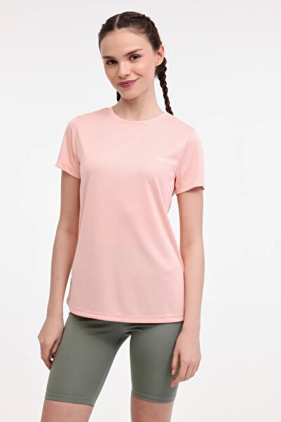 Kinetix Tricou cu mânecă scurtă pentru femei WB PES C NECK 11SN230 5FX Salmon