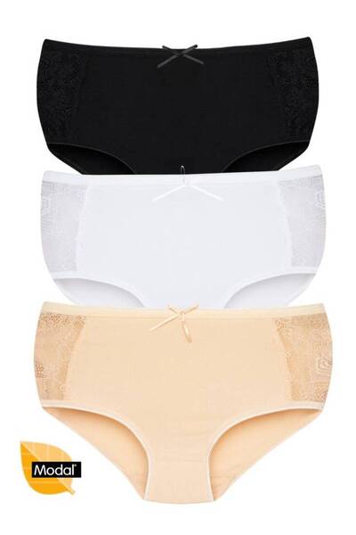 Star سراويل باتو نسائية مكونة من 3 قطع من الدانتيل