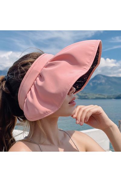 LAGRANZE Water Repellent Fabric Visor Hat with Shade