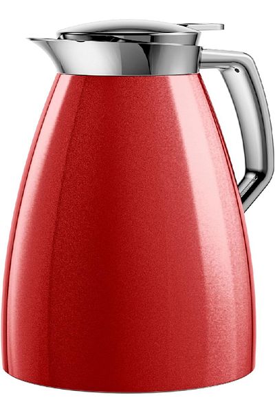 emsa Plaza Thermos Flask 1L Red – ABS Plastic, Durable & Stylish Insulation