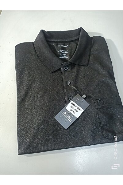 ercan triko Regular Cotton Polo Neck T-Shirt with Jacquard Pockets