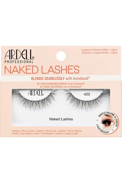Ardell Professional Naked Lashes Blends Seamlessly With Invisiband, Natural Looking Lashes, For Leng