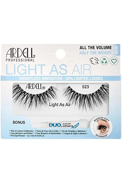 Ardell Light As Air 523, plus a Bonus DUO Adhesive, 1g Clear