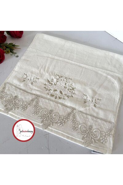 Gelincimherşey Кадифена памучна бродерия Френска дантела Кърпа