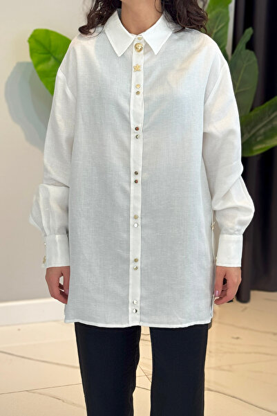 Missemramiss Linen Shirt 4845 Ecru