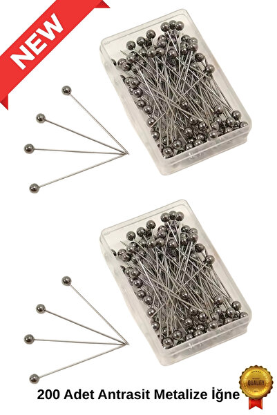 hijabchi 200 Adet Metalize Eşarp ve Şal İğnesi Paslanma Yapmaz Deforme Etmez ...