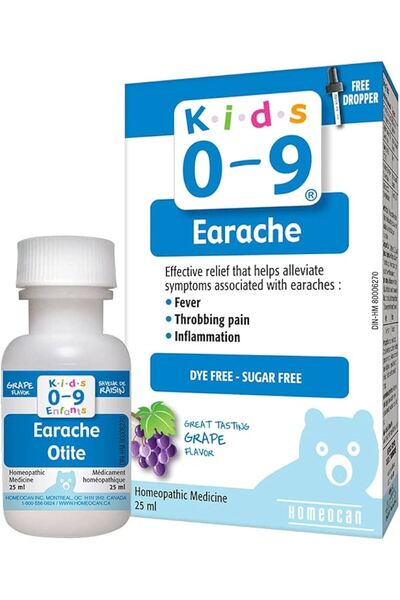 Homeocan قطرات لعلاج آلام الأذن للأطفال من عمر 0 إلى 9 سنوات (25 مل)