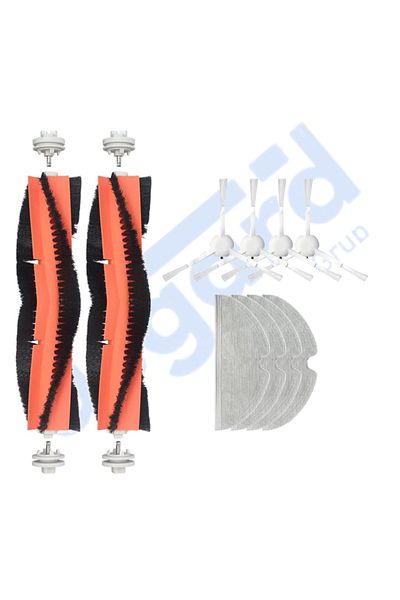 Asgard Grup Dreame F9 - Z10 Pro Compatible 2 Main Brushes 4 Side Brushes 4 Mops