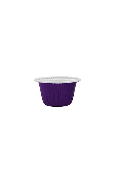 BENS 20-Piece Purple Colored Muffin Cupcake Mold Cake Capsule, Airfyer Compatible