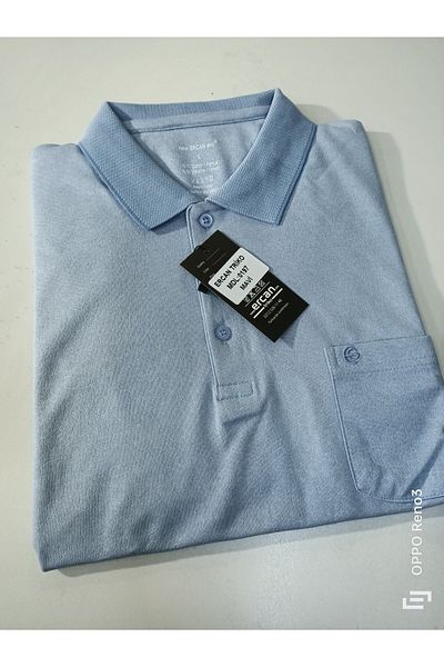 ercan triko tricou cu guler polo din bumbac obișnuit cu buzunare jacquard