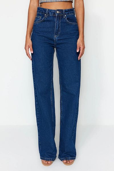 Livik Women's Lycra Stretchy Special Wide Leg Jeans