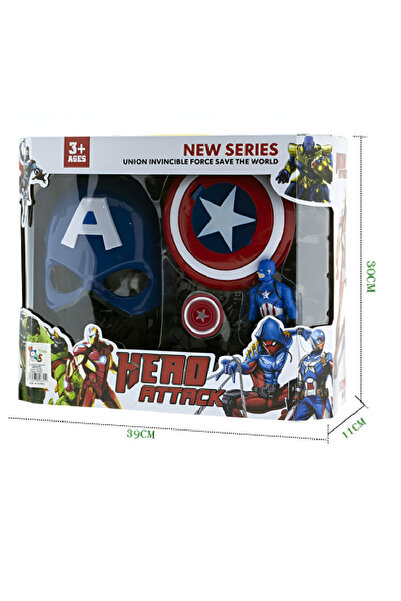 rexa Captain America Roleplay Set – Mask, Shield & 12-Inch Action Figure