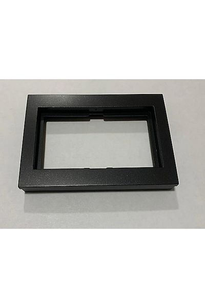 OVİVO Grano Metallic Black Double Earthed Socket Frame.