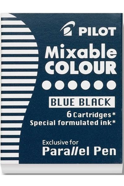 Pilot Parallel Pen Cartridge Refill 6 Pack Blueblack