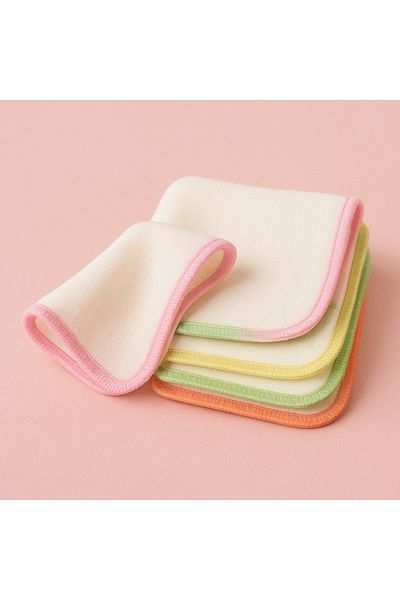 HENESSA TEKSTİL 20 Cotton Baby Girl Mouth Wipes (Back, Face and Sweat) 20×20