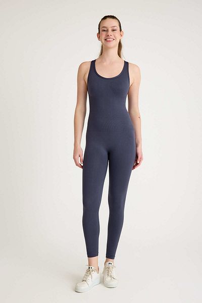Tria Body Seamless Pilates /Yoga/Casual Sports Jumpsuit (Anthracite)