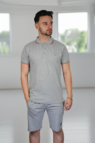 PARAGOOSE Set PADDLE Tricou Polo cu maneca scurta Sort pentru Barbati GRI MELANJ
